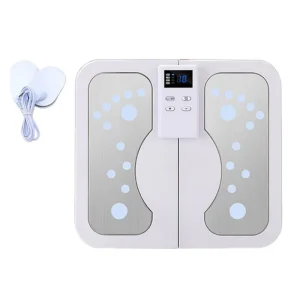 Portable EMS Foot Massage Pad Infrared Heat Air Compression Electric Foot Massager with Shiatsu Vibration Timer Massage Roller