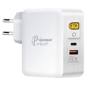 Portable EU Wall Plug Multi Port Type C USB A XT60 PD 3.0 PPS QC 2.0 3.0 4.0 SCP 200W Fireproof OTP Home Use Smart Watch Charger
