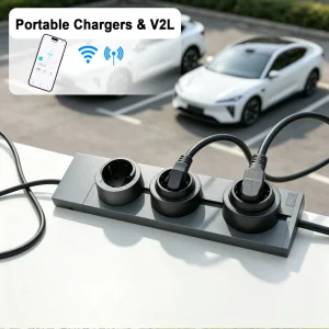 Portable EV Charger 3.5kW 16A Mode 2 EVSE Electric Vehicle Charger 240V V2L Adapter Vehicle-to-Load Type 2 Type1 GBT Custom Plug