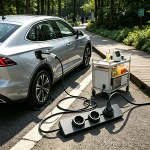 Portable EVSE 3.5kW 16A 240V Mode 2 EV Charger Electric Vehicle Charger V2L Discharge Type 2 GBT APP Control Custom Plug OEM ODM