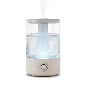 Portable Electric 5L Ultrasonic Humidifier Humidistat Essential Oil Night Light <30dB Quiet for Hotel Household Use