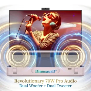 Portable Entertainment 27 Inch HD Smart 8GB+128GB Design Interactive Android System Smart Screen Briefcase Suitcase TV
