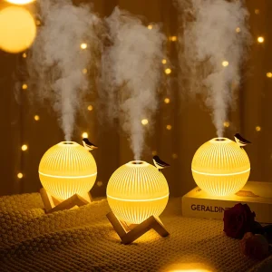 Portable Home Mini Usb Rechargeable Led Light Smart Ultrasonic Humidifier for Bedroom Moon Moon Lamp Humidifier 5