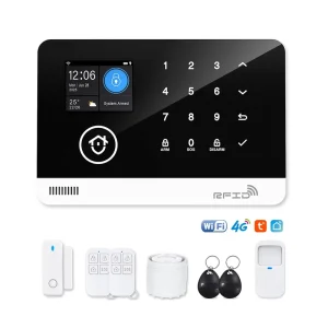 Portable Home Security System ABS with WiFi & 4G GSM 433MHz Alarm System Tuya Smart App Safety Protection