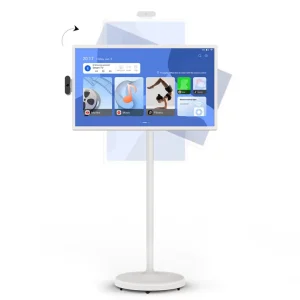 Portable Indoor 24 27 32 Inch Android Moving Standing Smart Tv Lcd Smart Touch Screen Interactive Display