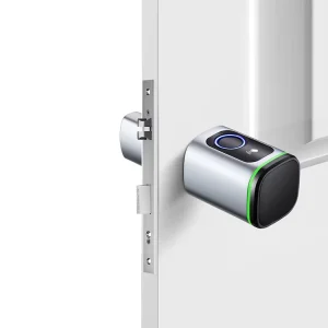 Portable Intelligent Biometric Fingerprint Cylinder Smart Lock Tuya for Cloud Aluminium Alloy Brass Wood Steel Brass Glass