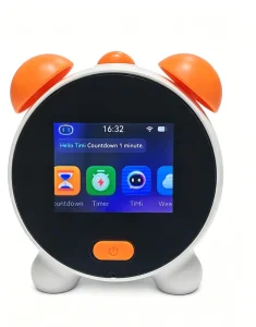 Portable Interactive AI Chatbot Clock Multi-function 2.8 Inch Touch Screen Display Educational AI Machine for Kid Gift