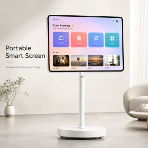 Portable Interactive Touch Screen Display With Mobile Stand Smart Monitor for Business Presentation and Remote Meeting