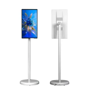 Portable LCD Smart Screen TV Digital Monitor 1080p Rotate Interactive Movable Display Indoor Elevator Airport Education 27