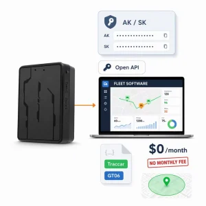 Portable Locator With SDK And Open API For Fleet Software Traccar GT06 4G LTE No Monthly Fee Geofence Wireless GPS Tracker