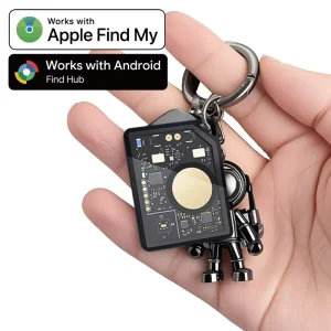 Portable MFi Certified Waterproof Smart Wireless Keychain Anti Loss Find My IOS Android Mini Card Device GPS Locator Tracker