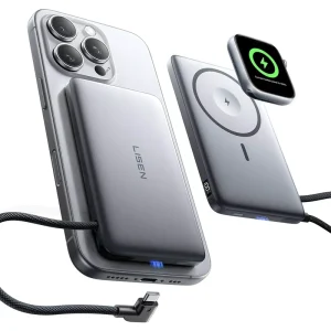 Trending 4-in-1 Magnetic Wireless Charger 10000mAh Alloy Portable Charger for iPhone 17 Air and Apple Watch Series 11