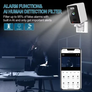 Portable Mini 3MP Wireless Security Camera, Smart Audio Motion Detection WiFi Remote Monitor Camera for Home Guarding