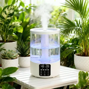Portable Mini Plug-in Electric Plastic Ultrasonic Humidifier 5L Cool Mist Quiet Aromatherapy Color Changing LED Room Home Hotel