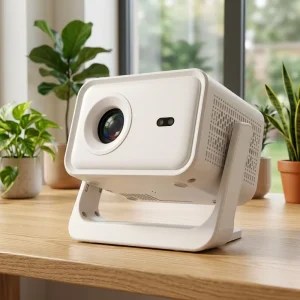 Portable Mini Smart 1080P LCD Projector 4K Android 14 LED Built-in Speakers 400 Lumens 1GB RAM 8GB Storage Cinema Home Theater