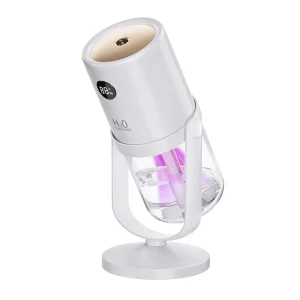Portable Mini Smart Battery Operated Aromatherapy Humidifier with Dual Spray and LED Night Light for Home Use With Battery