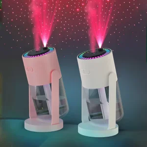 Portable Mini Ultrasonic Air Humidifier With Projection Light USB Powered Car Diffuser YS English Aromatherapy Laser Printing YS