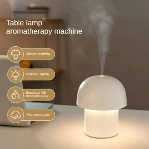 Portable Mushroom Desk Lamp Aroma Diffuser USB Ultrasonic Humidifier Touch Portable Timer Aromatherapy Machine