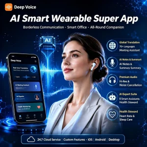 Portable Offline Live Real time Meeting Simultaneous Translation Ai Voice Language Smart Translators Device App for Android IOS