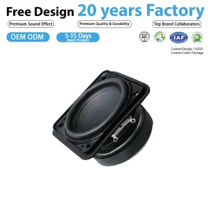 Portable Outdoor 2.25 Inch 51.9mm Full Range Crossover Speaker 4 Ohm 5W Iron Metal High Quality Audio Driver Unit