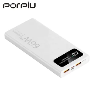 Portable Power Bank 10000mAh 20000mAh Quick Charge Li-Polymer Battery Four USB & Type-C for Phone