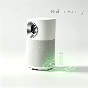 Portable Projector with Rechargeable Battery 4k Android Smart BT WIFI Mini Projector Wireless Video Datashow Projecteur