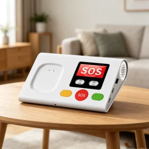 Portable Senior Telecare Console One Click SOS Alarm Two Way Calling Emergency Call Device