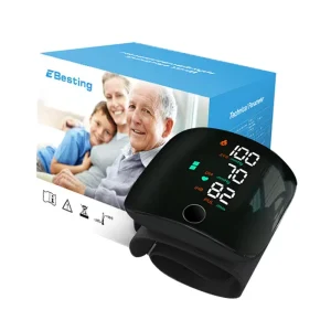 Portable Smart Blood Pressure Monitor Watch Style USB Rechargeable Wrist BPM Digital Health Monitoring Device