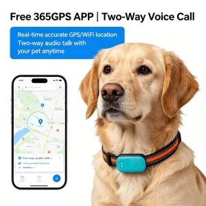 Portable Smart GPS Mini Dog Cat Anti Lost IPX67 Waterproof Pet Locator Precise Positioning and Real Time Location Monitoring