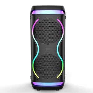 Portable Smart Party Speakers for V5.2 USB Wireless Charging RGB LED Lighting 30W Output Built in Mic Outdoor Use Small