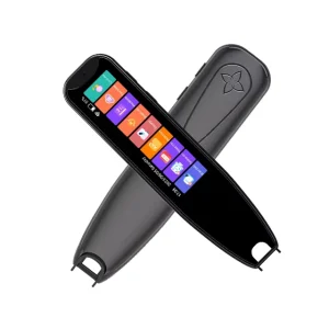 Portable Smart Pocket Translator Pen Touch Screen IPS Display 134-Language Voice Scan Translation Device White+Black Wi-Fi MP3