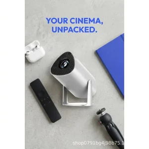Portable Smart Projector H713 RK3326 Android 12 2GB+16GB 400 ANSI Lumens 720P Native Manual Focus 180 Rotatable WiFi BT