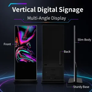 Portable Smart Screen Powered Interactive Touch Display Rolling TV for Promotion OEM ODM