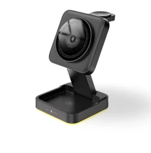 Portable Smart Watch Earphone Fast Charging Universal Stand Travel Station’s Foldable 3 1 Magnetic Wireless Charger Electric