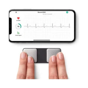 Portable Smart Waterproof Plastic Finger Sensor Health Tracking Heart Rate EKG Monitor Mobile Phone