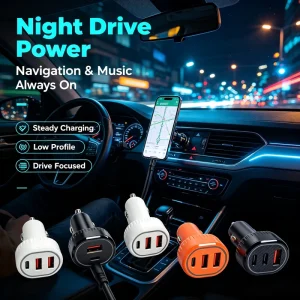 Portable Storage No Occupied Space USB Car Phone Charger Convenient Car Fast Charging Daily Car Interior Storage Car Charger