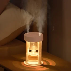 Portable Travel Colorful Double Spray 360Ml Mini USB Ultrasonic Air Humidifier With Night Light