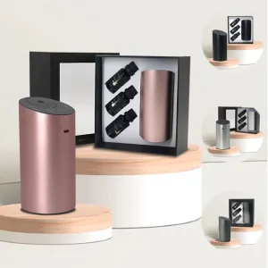 Portable USB Rechargeable Wireless Nebulizer 100% Plant Essential Oil Aroma Diffuser Wellbeing Car Aromatherapy Metal