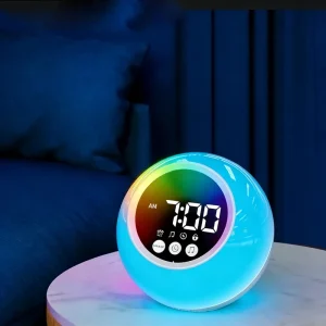 Portable Wake up Light White Noise Sound Machine for Baby Sleep 26 Soothing Sounds White Noise Sleep Sound Machine 7 color Night