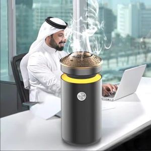Portable Waterless Car Aroma Diffuser USB Rechargeable Mini Essential Oil Nebulizer Aluminum for Home Office Travel