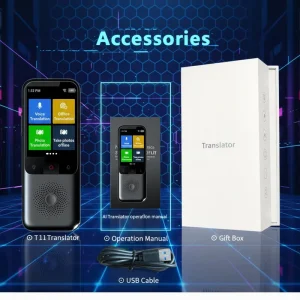Portable Wi-Fi Translator with QWERTY Keyboard, 138+ Languages, Offline and Real-Time Speech Translation