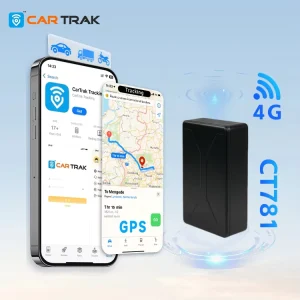 Portable Wired Long Distance Smart 4G GPS Tracker for Car 1 Year Warranty Long Battery Life Dashboard Mount App LBS