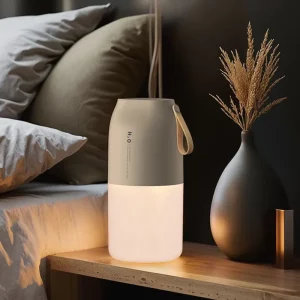 Portable Wireless Air Humidifier 300ML Double Mist Sprayer Hotel Household Use Smart Rechargeable LED Night Light Ultrasonic