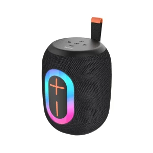 Portable Wireless Bluetooth Smart Speaker with LED Lights and High Bass for Outdoor, Travel, and Parties