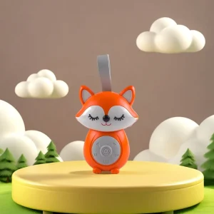 Portable Wireless Music Box Lullaby Speaker Toy Silicone Strap White Noise Sleep Machine 15 30 60 Timer Cartoon Desktop Aid