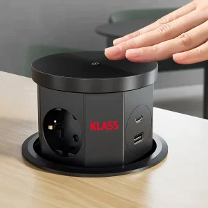 Power Electric Lifting Socket Pop-up Socket New Design EU Tabletop Extension Wireless Electrical Plug IP IP55