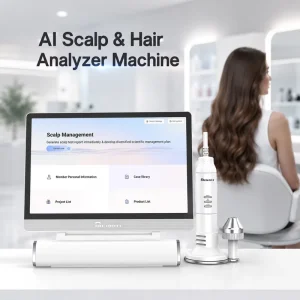 Premium AI Scalp & Skin Analyzer Machine Hair Analysis System 200X HD 3 Spectrum Imaging for Beauty Salon