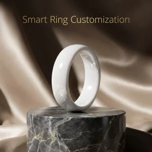 Premium Classic Pure White Zirconia Ceramic Smart NFC Ring Ntag 216 7.1mm Glossy 2 Pcs Structure Factory Source