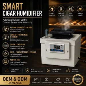 Premium Electronic Cigar Humidifier Smart Constant Humidity Control System for Cigar Humidor Cabinet OEM Available