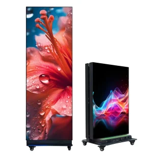 Premium Factory Price P2.5 Portable Led Poster Display Ultra thin Moveable Smart Advertising Signage for Beauty Salon and Spa